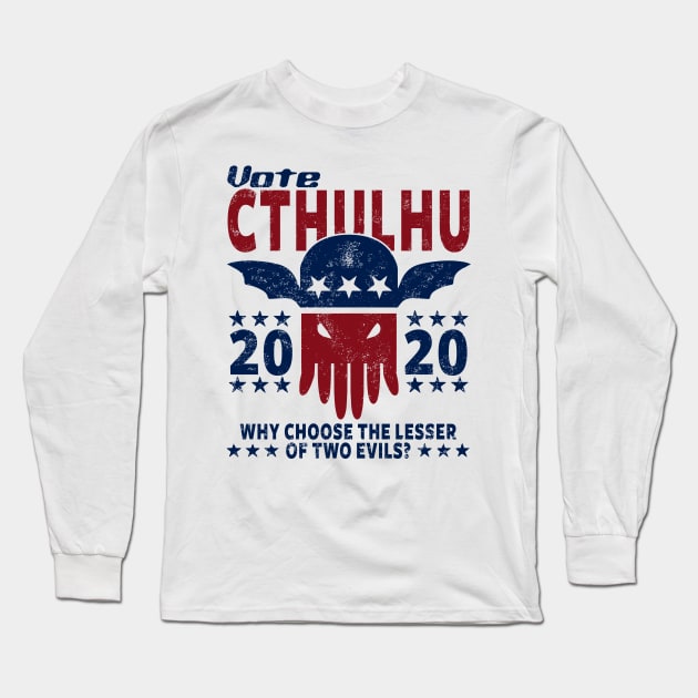 VOTE CTHULHU 2020 - CTHULHU AND LOVECRAFT Long Sleeve T-Shirt by ShirtFace